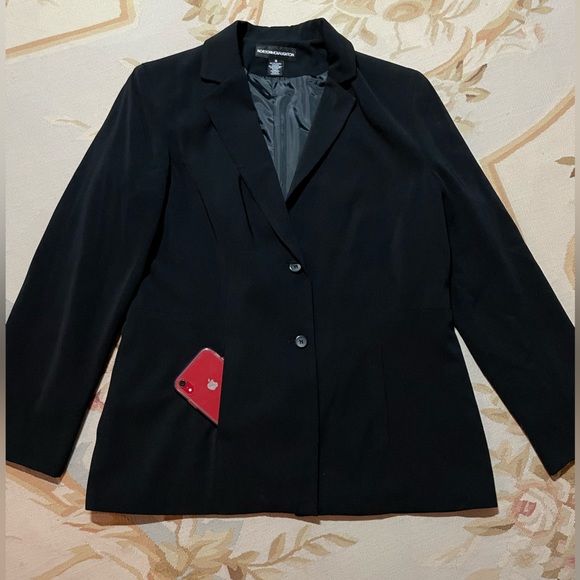 Gorgeous black blazer or coat jacket by Norton McNaughton size 12 - Picture 2 of 6